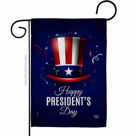 CUADRILATERO 13 x 18.5 in. Happy Presidents Day American Star & Stripes Vertical Garden Flag with Double-Sided CU4075002